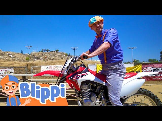 Blippi Explores A Motorcyle + More Blippi Videos | Educational Vehicle Videos For Kids