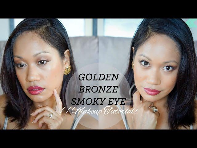 Golden Bronze Smoky Eye Tutorial | thereafterish.