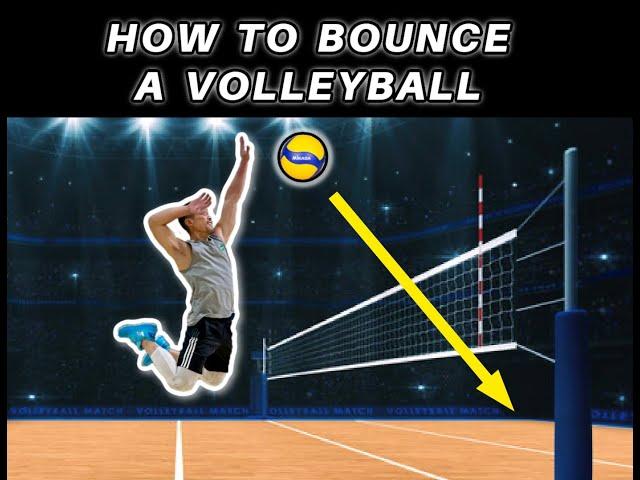 Want To Learn HOW TO BOUNCE A VOLLEYBALL Straight Down?