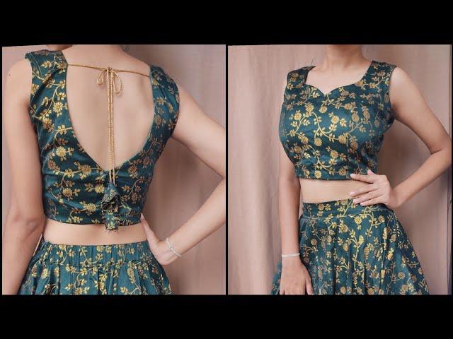 Princess cut blouse | cuffs adding | latkan making | all in one full tutorial | step by step