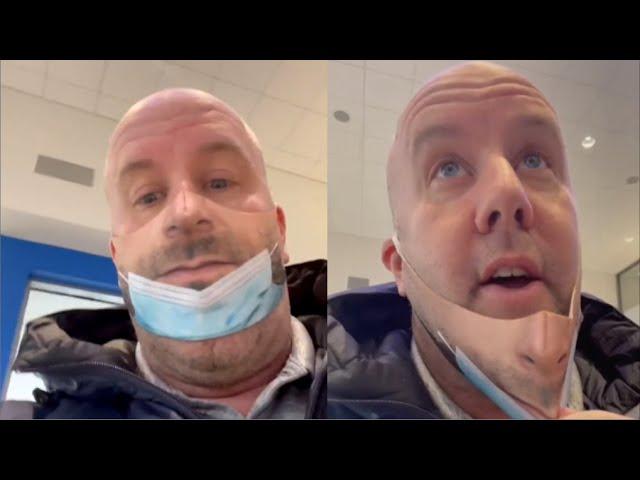 Man Pranks People With Realistic Face Mask