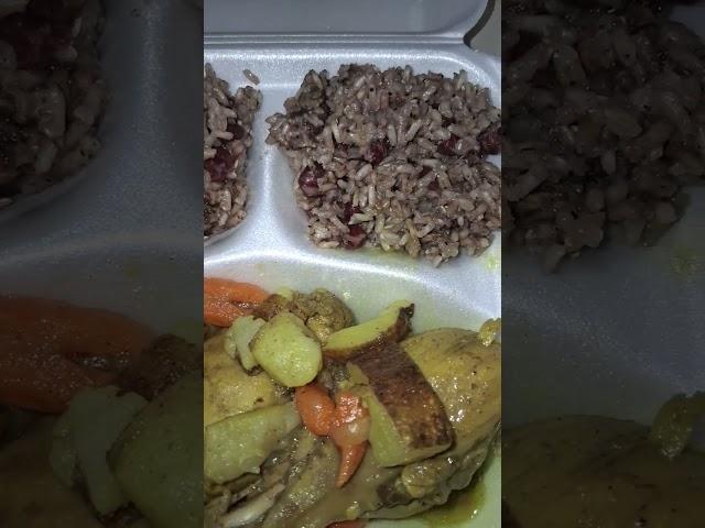 TJN Jamaican Style Curry Chicken w/Rice & Peas  #shorts