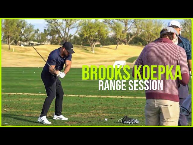 Range Session - Brooks Koepka Swing & Slow Motion (Wedge to Driver) 2021