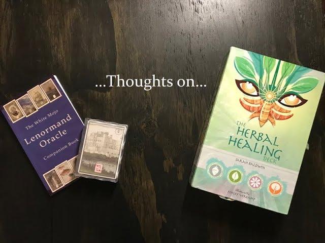 Thoughts On: The Herbal Healing Deck and White Mojo Lenormand