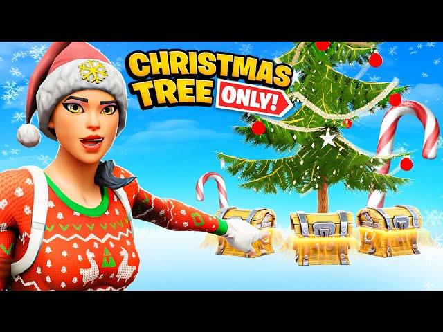 The CHRISTMAS TREE LOOT *ONLY* Challenge in Fortnite!