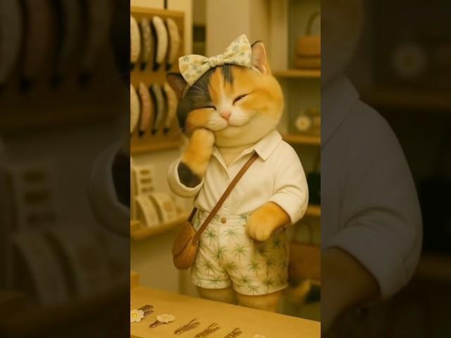 쇼핑하러 나온 고양이 꿍냥이… 취향 완전 확실함ㅋㅋ ️  #Shorts #쇼핑냥이 #귀여운쇼츠