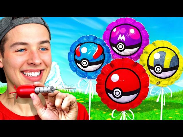 Throwing Darts At BALLOONS To Get GOD POKEMON in Minecraft