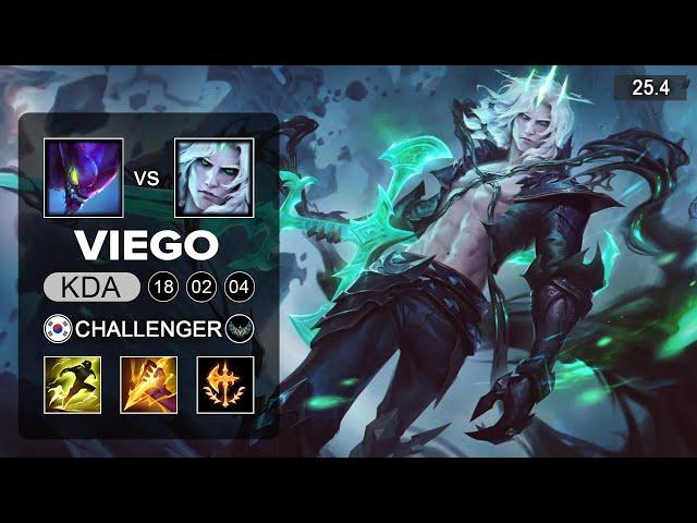 Viego vs Kha'Zix Jungle - KR Challenger - Patch 25.4 Season 15