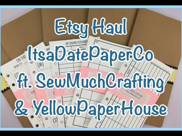 Etsy Haul\\ft. SewMuchCrafting & YellowPaperHouse