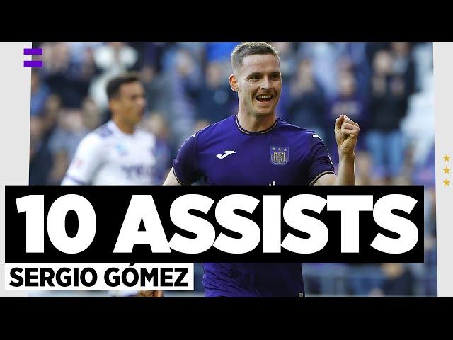 THE ASSIST KING | All 10 Jupiler Pro League assists by Sergio Gómez