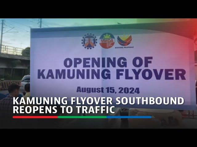 Kamuning flyover southbound reopens to traffic | ABS-CBN News