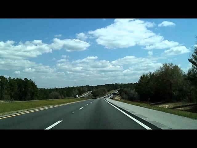 Florida Panhandle Timelapse on Interstate 10 at 2,100 MPH: Mobile to I-75