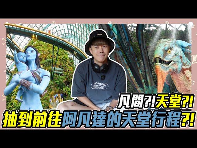 【凡間VS天堂行程(上集)】抽到30度高溫徒步凡間行程?還是室內溫室花園天堂行程?新加坡濱海花園阿凡達展覽，超巨型生物出現!!超高室內瀑布超好拍!!李岳可以抽到嗎!!