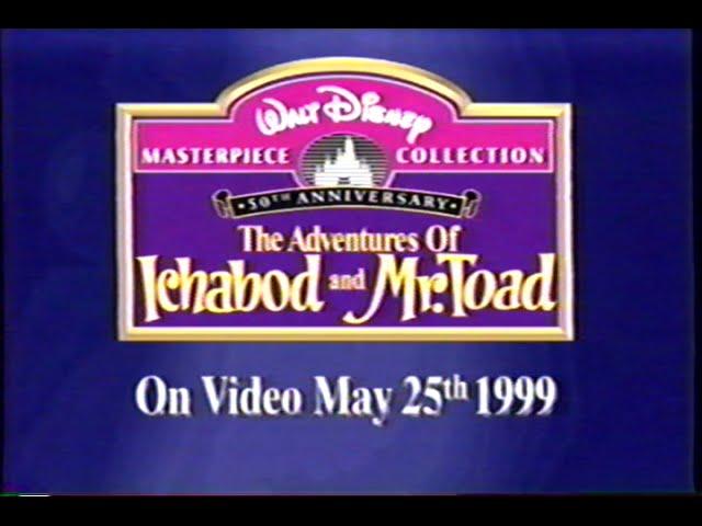 The Adventures of Ichabod and Mr. Toad - 50th Anniversary (1949-1999) Promo (VHS Capture)