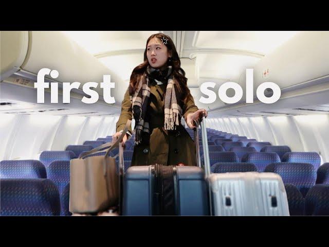 flying alone internationally for the first time  vlog…