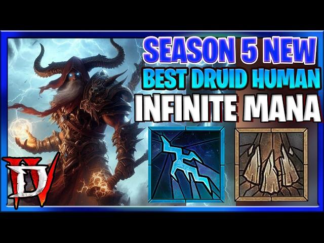 Diablo 4 Season 5 Best Druid Build Human : Infinite Spirit, Ultimate : Storm Slide : S Tier