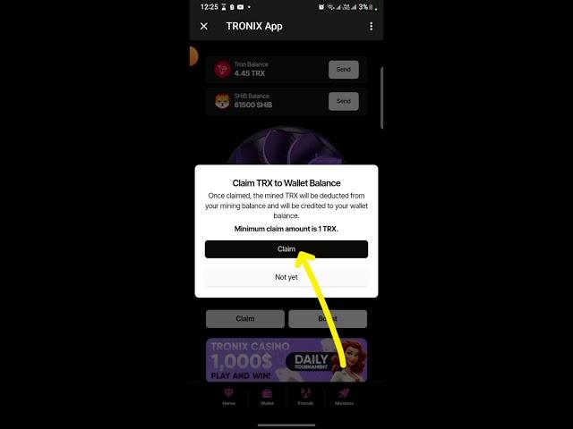 Claim TRX to Wallet Balance TRONIX APP  Crypto Mining  100% Withdraw Payment Available#tronix
