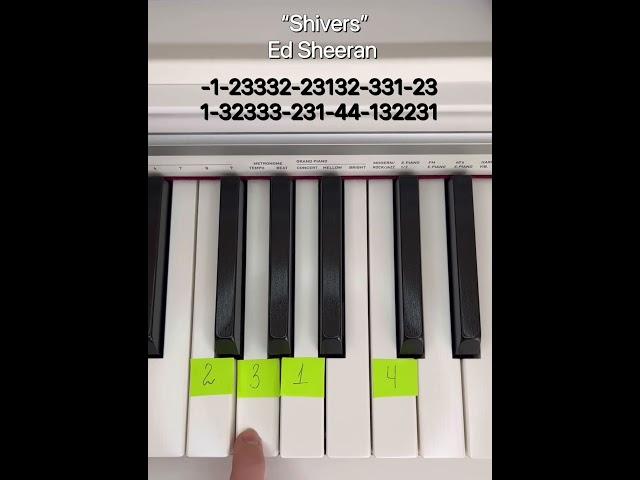  "Shivers" - Ed Shreeran (piano version) 