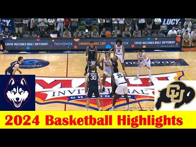 Colorado vs #2 UConn Basketball Game Highlights 11 26 2024