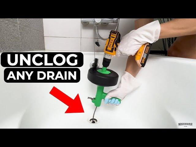 How To Use A Snake Drain - Unclog any drain in under 5 mins