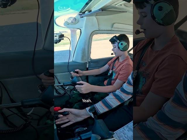 Aerial Adventures: 9-Year-Old Pilot’s Takeoff Journey ️ #aviation #pilot #flying