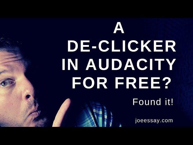 DeClicker For Free In Audacity! (Put on your good headphones!)