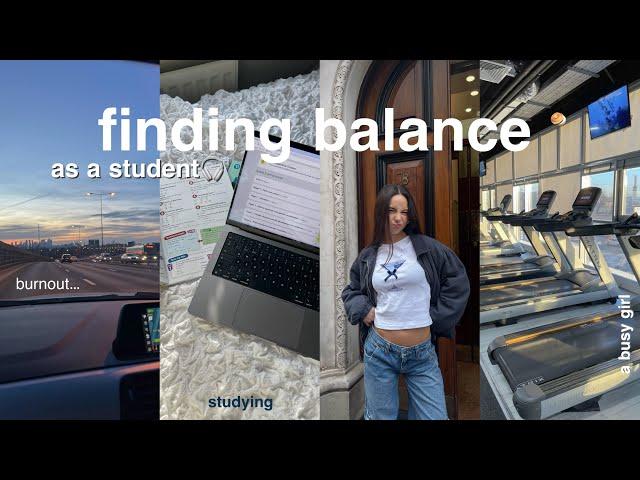 finding balance as a student london vlog, productivity, studying, & burnout ...