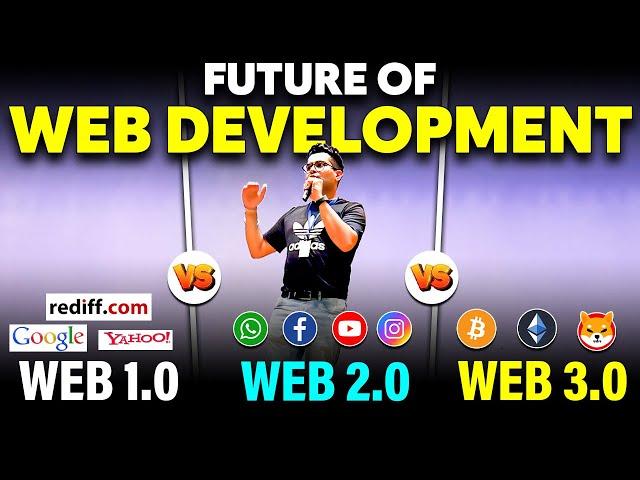 FUTURE of Web Development In 2023 & 2024  What is Web 1.0 , Web 2.0 ,Web 3.0 & Block Chain 