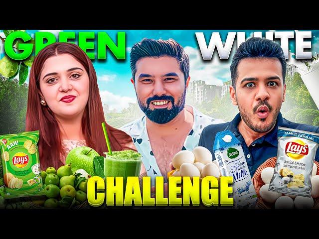 Eating Only Green & White Food for 24 hours Zulqarnain | Kanwal | Jalal