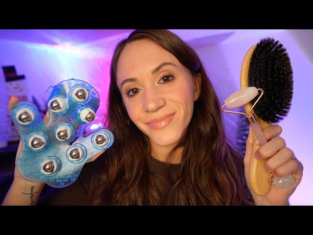 25 Minutes Of ASMR Personal Attention For You (skincare, massage, hairbrushing)