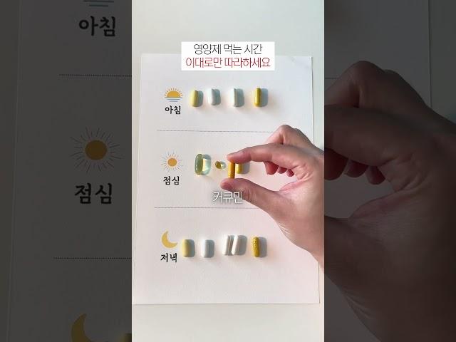 영양제 섭취방법 한 눈에 보기