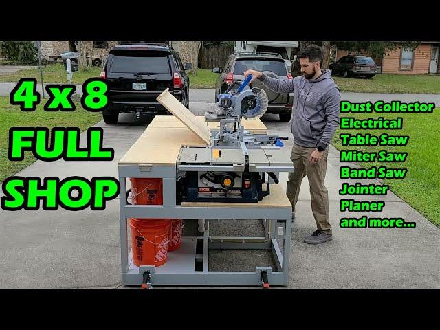 4x8 Workbench, Tools, Vacuum, Power and Dust Separator