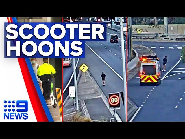 E-scooters cause havoc on Melbourne roads and footpaths | 9 News Australia