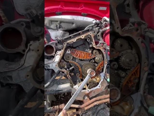 2.0t Audi VW timing balance shaft chain before removing / installing links