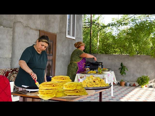 Making Traditional Blinchik from Meat - Azerbaijan Food Recipes