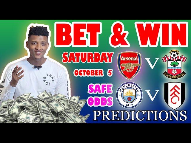 Football Prediction Today 05-10-2024 |  Betting tips Today | Safe investments