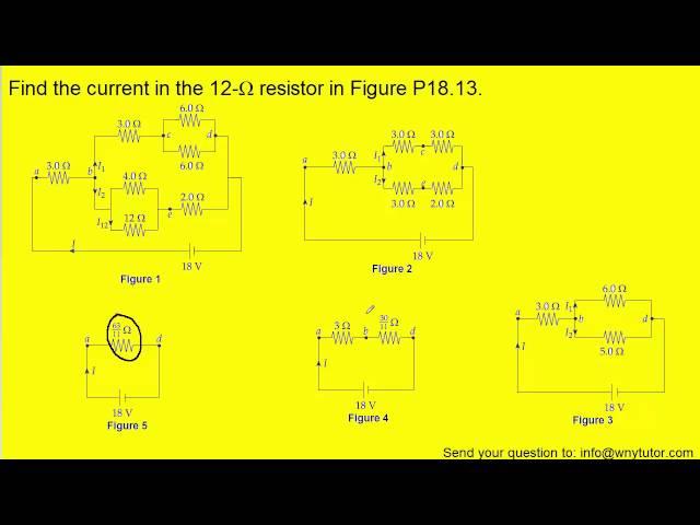 Find the current in the 12-Ω resistor in the figure below.