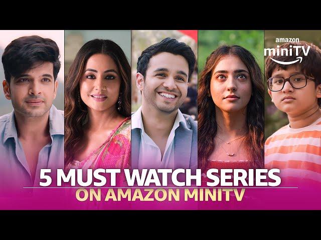 Top 5 Latest Hindi Web Series On Amazon miniTV 2024 | Hina Khan, Karan Kundrra, Ritvik Sahore