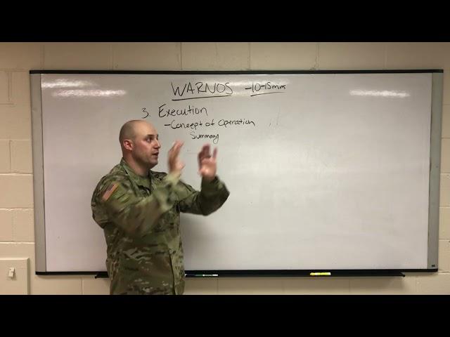 Warning Order WARNO