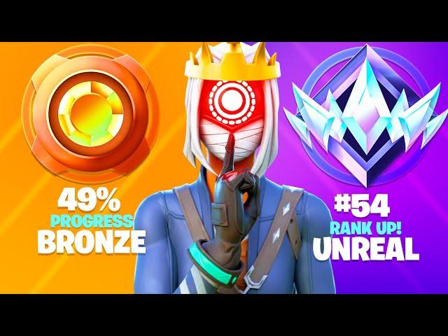 Bronze to UNREAL SOLO Ranked SPEEDRUN (Season 3 Fortnite)