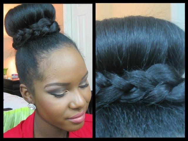 Easy Holiday Bun w/ a Braid + Collab w/ "OneUniqueTruLady"