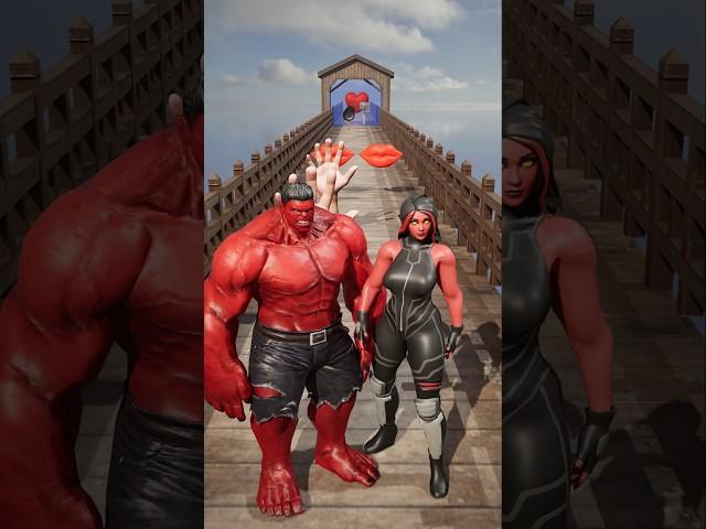GTA V New Epic Save Run Red She-Hulk vs Red Hulk Funny Challenge! #gta