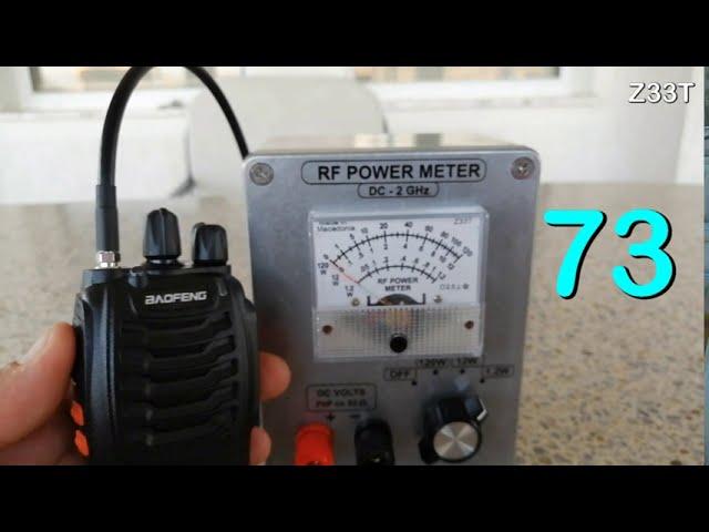 Baofeng BF-888S RF Power Output Test with Fully Charged Battery