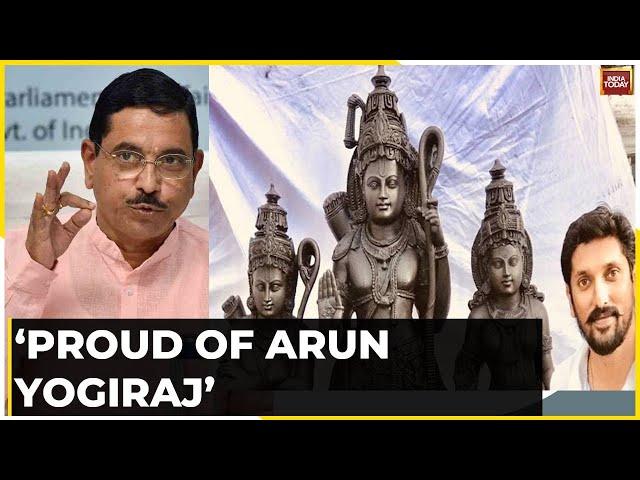 Union Minister Pralhad Joshi Praises Sculptor Arun Yogiraj For Ram Idol | India Today News