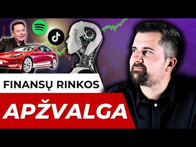 Finansų rinkos naujienos - TIKTOK draudimas | Dirbtinio intelekto reguliavimas | Elon Musk - Tesla