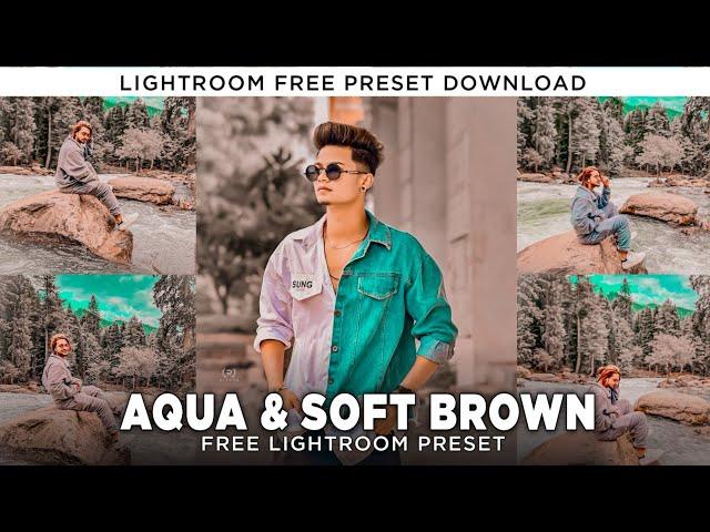 Aqua & Soft Brown Preset - Lightroom Mobile Free Presets DNG |Aqua & Brown Lightroom Preset Download