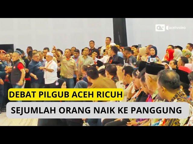 Detik-detik Debat Pilgub Aceh Ricuh