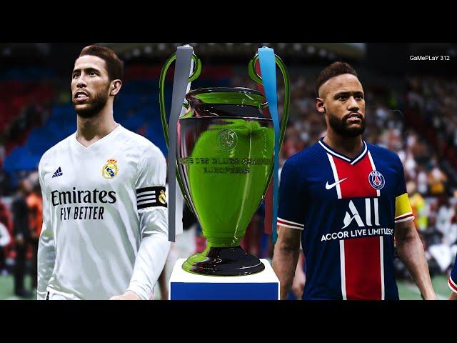 PES 2021 - PSG vs Real Madrid - UEFA Champions League Final UCL Gameplay