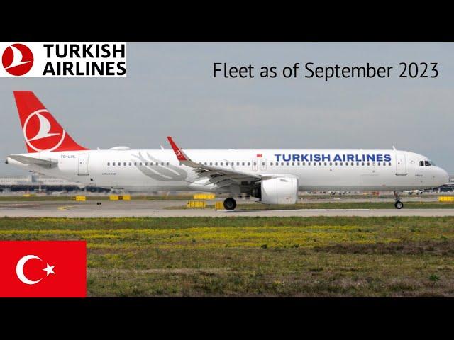 Turkish Airlines Fleet as of September 2023