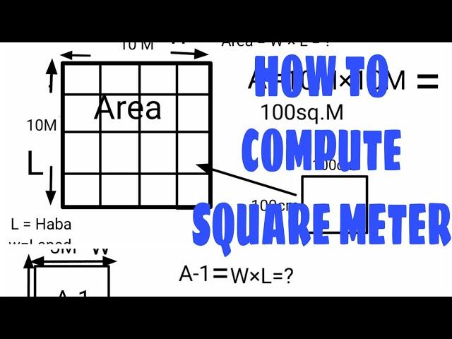 Paano mag sukat ng lupa o square meter / How to Compute land square meter | Kuya Elai